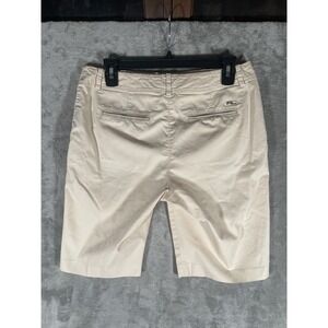 Polo Golf Ralph Lauren Chino Short Womans 6 Solid Beige Zip Button Cotton‎ Blend